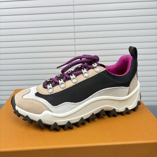 Flat‑Sole Daily‑Style Unisex Board Shoes Retro Lace‑Up Skate Sneakers/Breathable Synthetic Upper Shock‑Absorbing Insole Women Shoe
