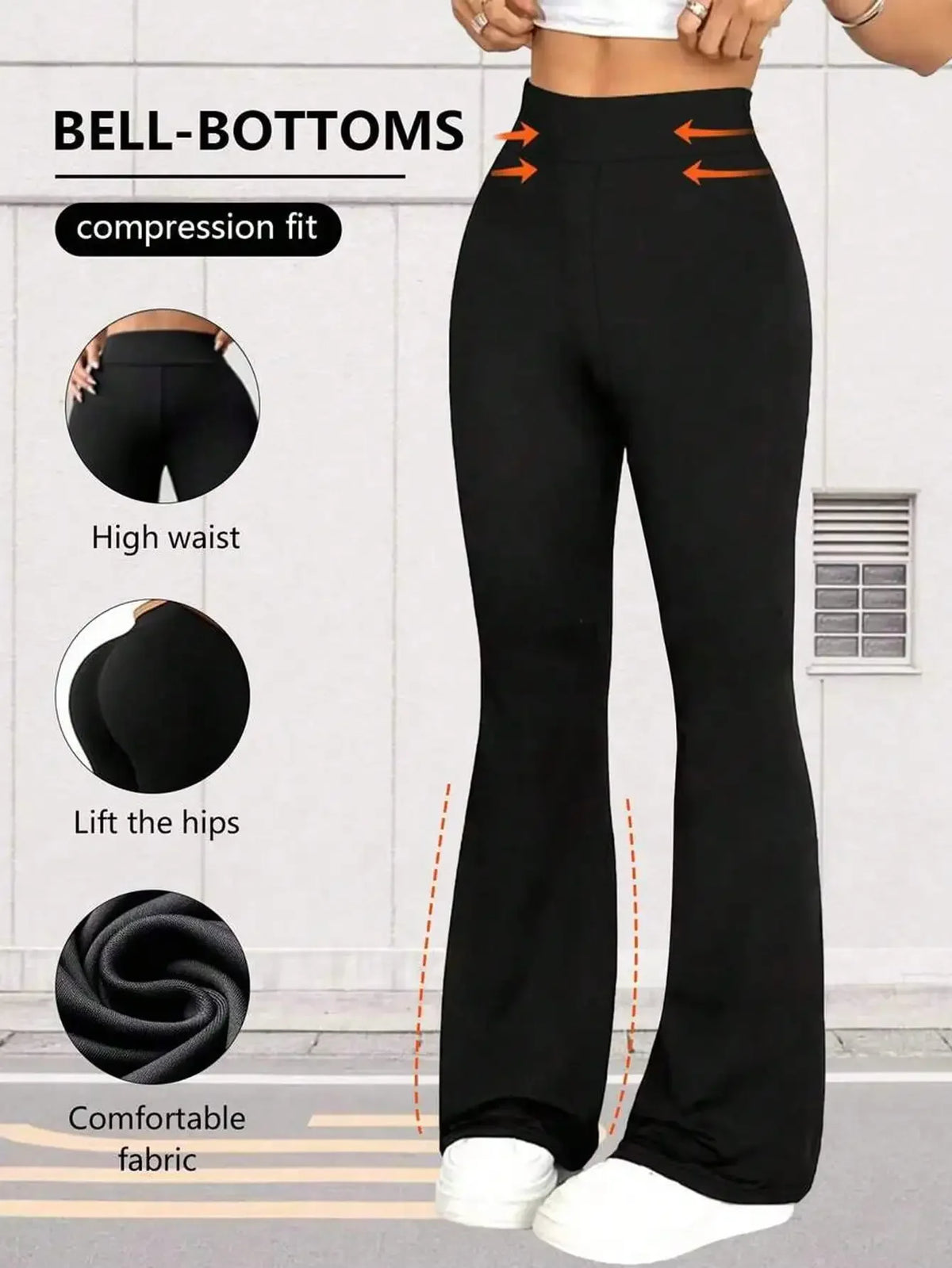 Women's High Waist Flare Yoga Pants Wide Leg Yoga Pants/Loose Casual Sports Leggings For Fitness