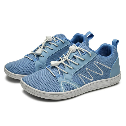 Minimalist Barefoot Shoes Non Slip Cross Trainer Shoes Breathable Wide Toe/Walking Shoes Casual Mesh Sneakers for Outdoor Sports