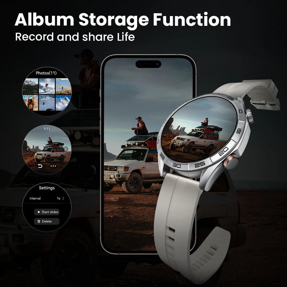 HAYLOU Solar 5 Voice Calling Smartwatch 1.58'' AMOLED Display 60Hz Smart Watch/24H Health Monitoring Sports Smartwatch for Men