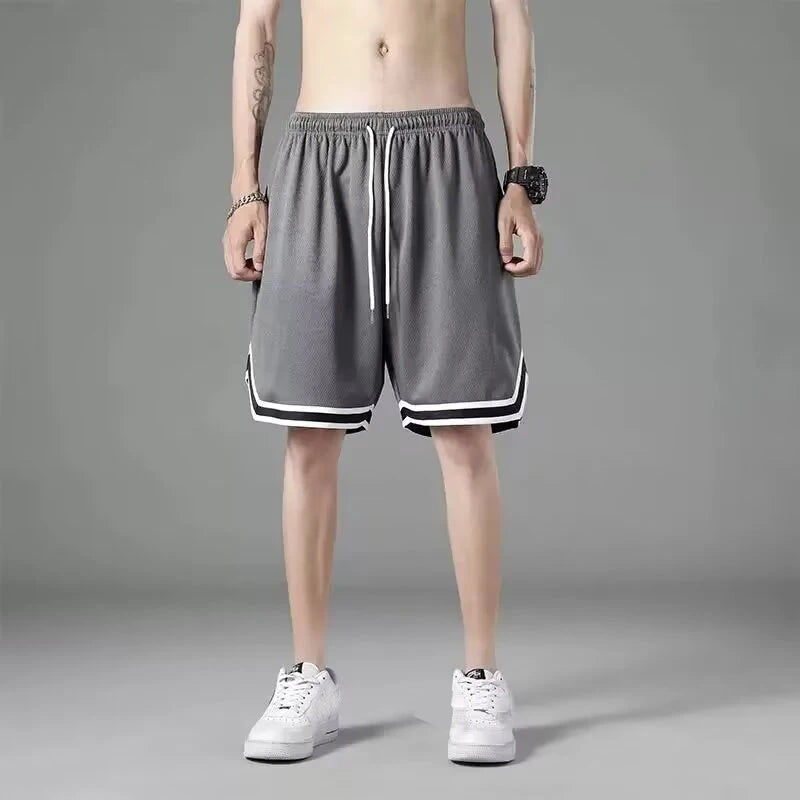 1pcs Summer Men's Sport Basketball Shorts Large Size Male/Mesh Quick Dry Gym Shorts Fitness Joggers Casual Breathable Short Pant