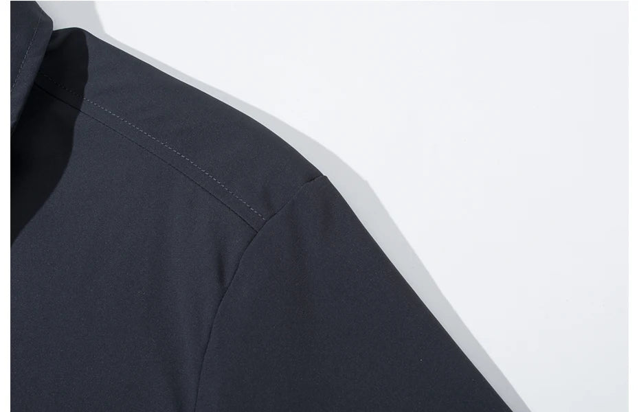 Men's Lightweight Windbreaker Jacket Full Zip Casual Jacket/Water-Repellent Coat with Zip Pockets Golf Work Outdoor