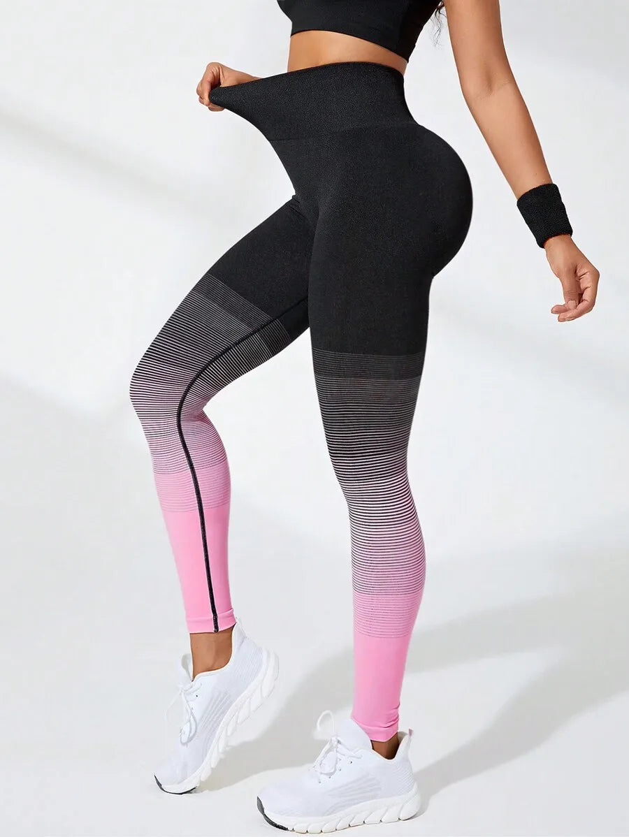 Slayform Ombre Tummy Control/Sports Leggings Yoga Women Pants