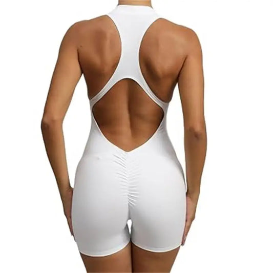 Short Sports Jumpsuit Sleeveless Gym Set Women Yoga/Clothes Rompers Workout One-piece Suit Female Bodysuits