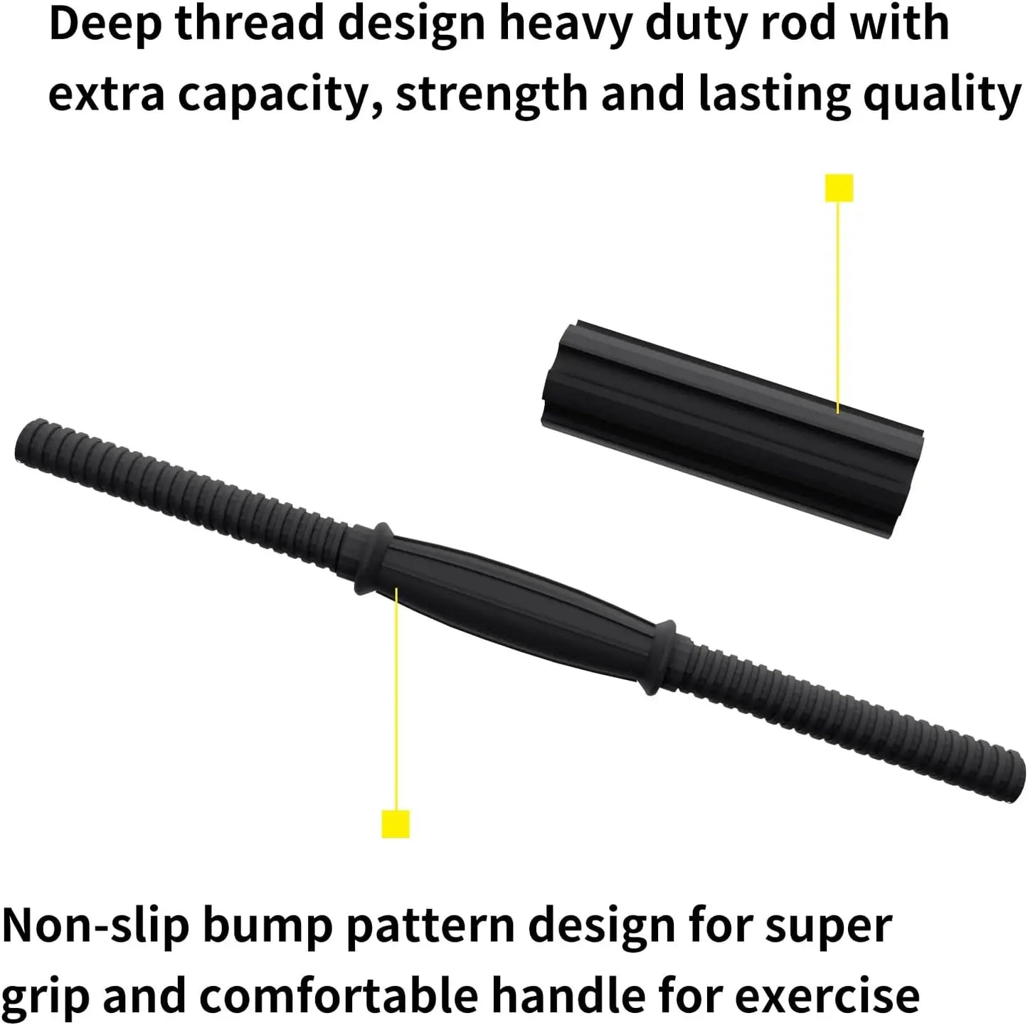 Adjustable Dumbbells Set of 2, 55 LB Dumbbells Weights Set/Free Weights Barbell Set for Home Gym 2 in 1 Fitness Barbell Weights