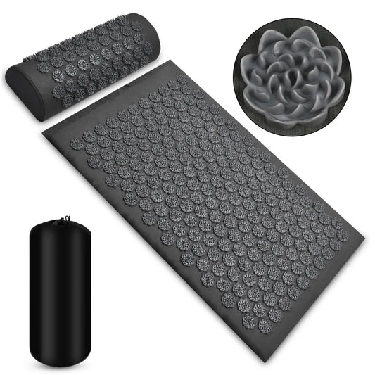Pranamat Eco Lotus Spike Mat Acupuncture Massage Cushion/for Neck Foot Back Yoga Acupressure Massage Mat