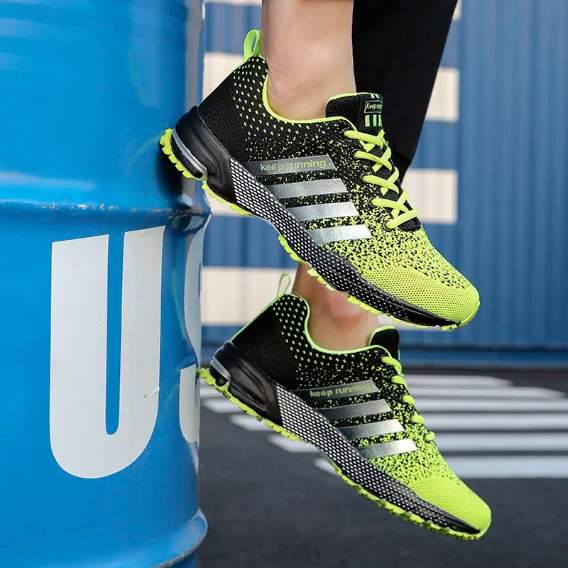 New men's flying mesh surface spring summer breathable/casual sports shoes flat vulcanized couple running