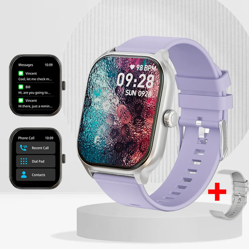 LAXASFIT 2025 New Smart Watch Bluetooth Call/Dial Multiple Sports Modes/SMS Alert IP68 Waterproof Sports Smart Watch