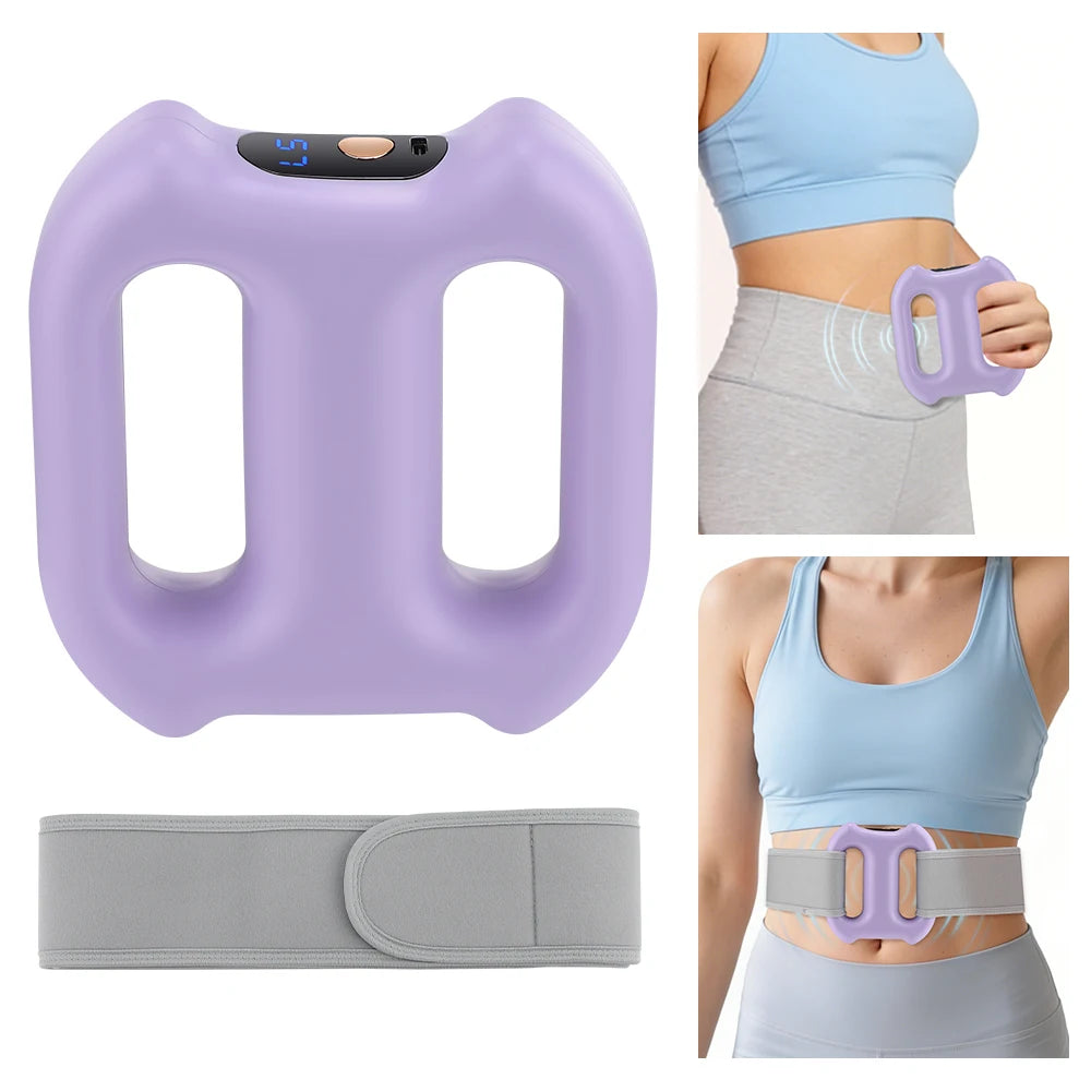 Electric Body Fascia Ring Portable Dual-Ring Vibration Fascia Massager/For Back Waist Arm Leg Fat Burning Weight Loss