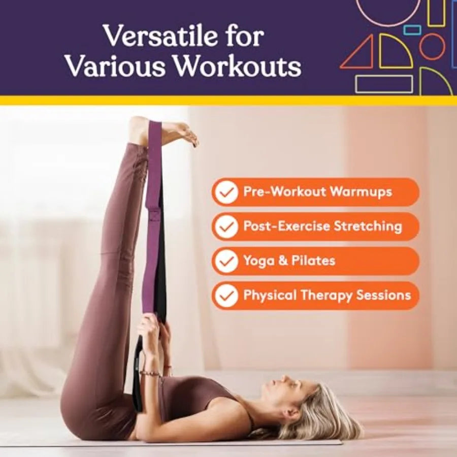 Yoga Strap for Stretching Stability Training Fitness Flexibility/Physical Therapy Home Workout Equipment Strength Training