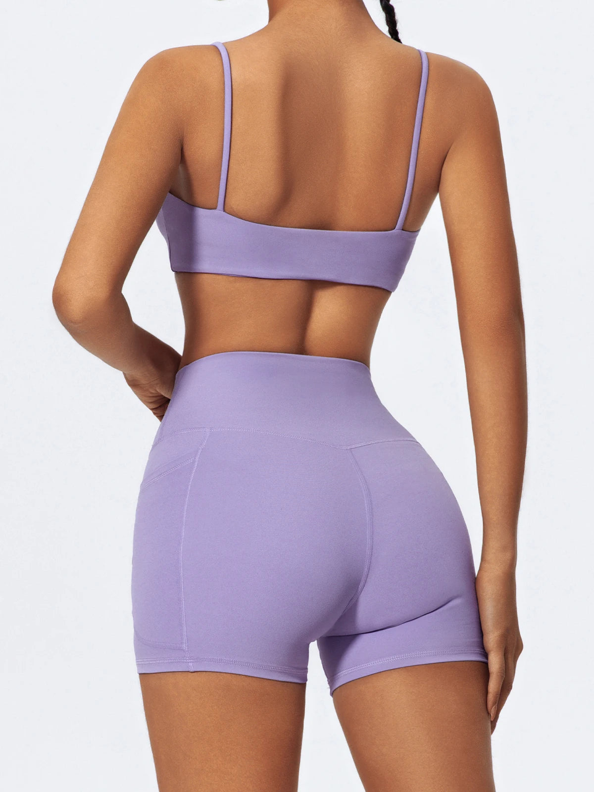 Hearuisavy Women Summer High Waist Shorts with Pockets/Quick Dry Yoga Cycling Gym Workout Sports Bottoms