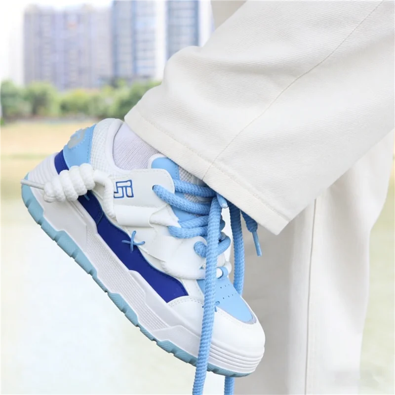 Pink Chunky Heel Platform Women Sneakers Fashion Runway/Sweet Outdoor Casual Trainers Large Size All Match Sport Shoes