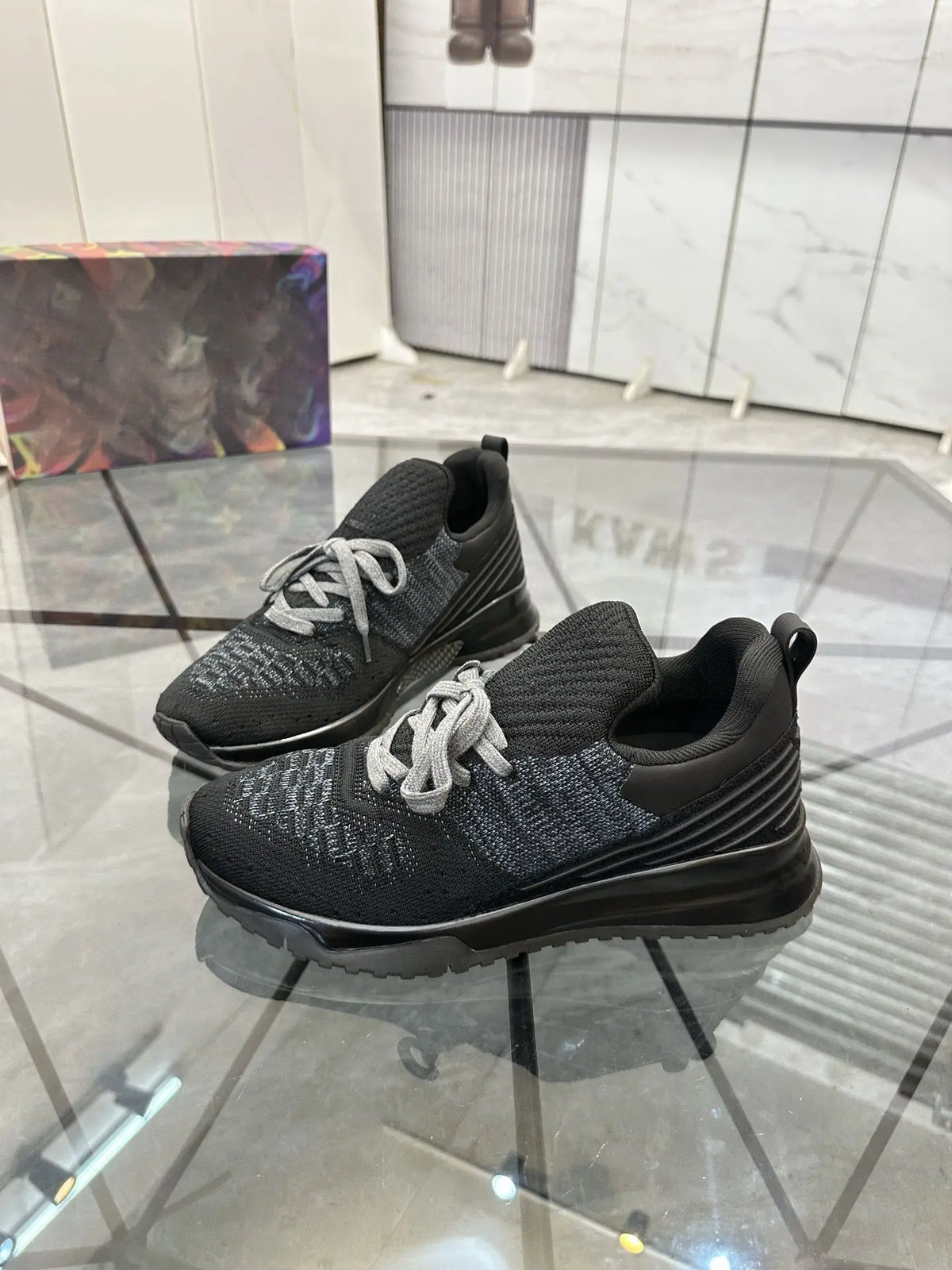 Mid‑Thick Height‑Boost Unisex Board Skate Shoes Fashion Casual/Couple Sneakers Shock‑Absorbing Cushion Insole Non‑Slip Rubber