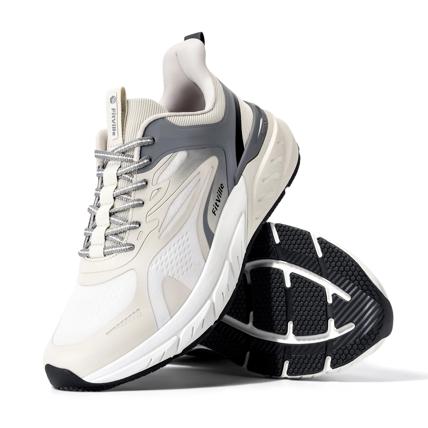 FitVille Comfortable Extra Wide Walking Shoes for Men/Lightweight Men[s Walking Shoes Wide Width Non Slip Cushioned