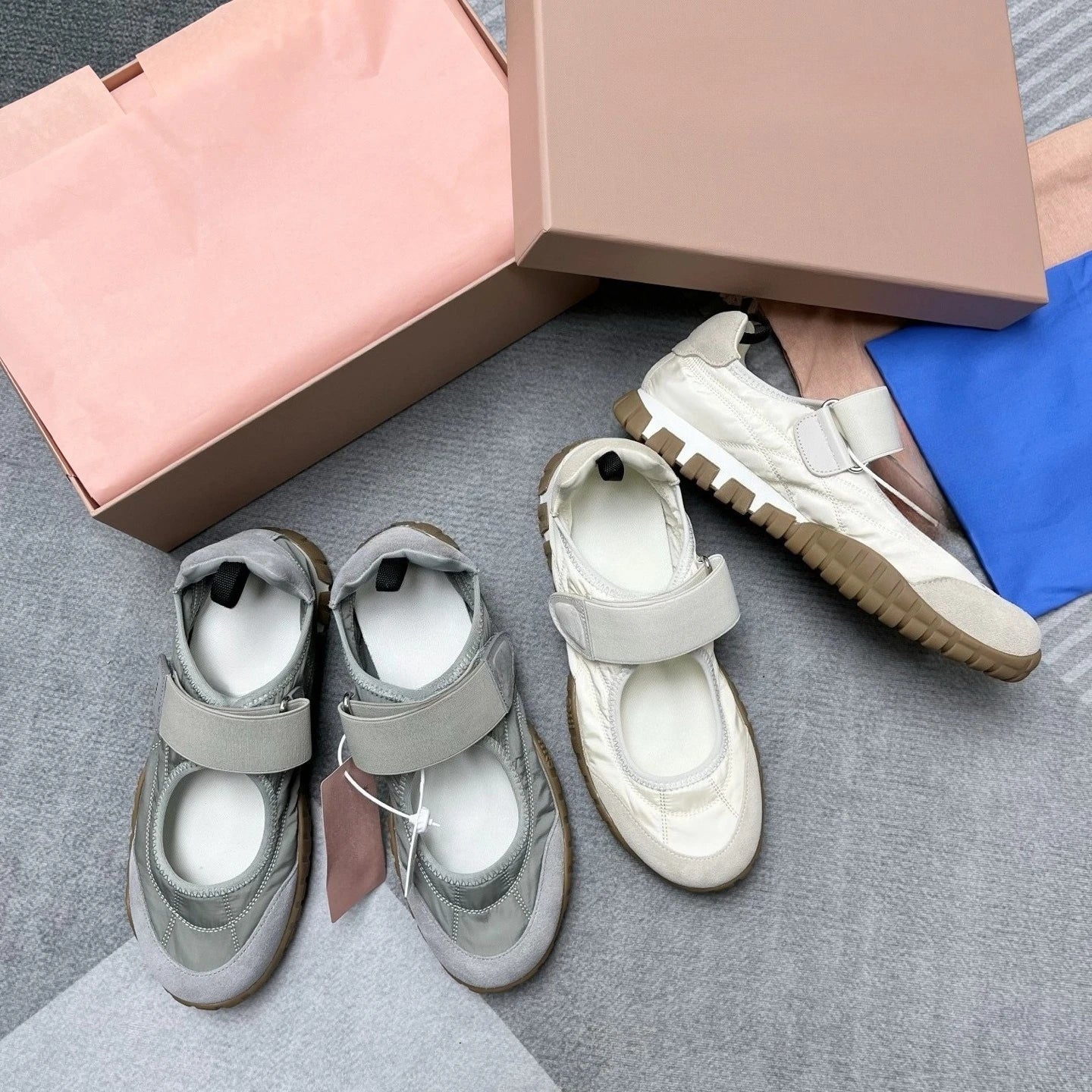 Women's 2026 Canvas One-Band Sneakers Chunky Sole/Velcro Slip-Ons Casual Platform Shoes