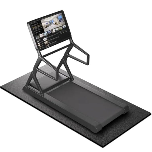 Treadmill Mat, 7'x3', 6mm Thick Exercise Equipment Gym Mat/for Hardwood Floor Carpet Compatible with Peloton Bike