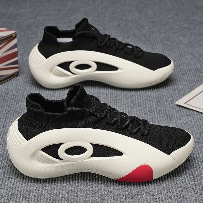 New Summer High-End Men's Shoes Versatile Mesh Breathable/Thick-Soled Youth Running Sports Casual Shoes