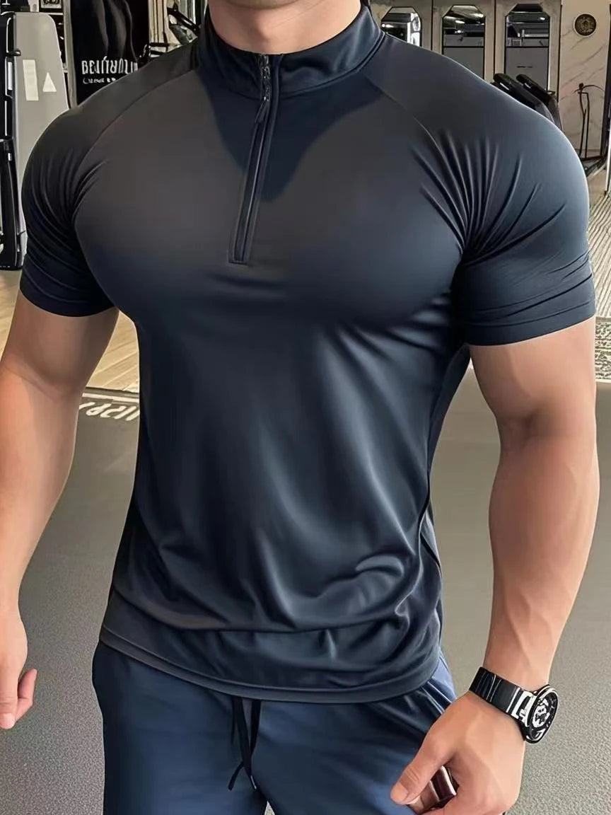 Men's T-shirt A New Fashion Trend For Fitness And Sports/Round-neck T-shirt Simple And Versatile Summer Casual Short-sleeved