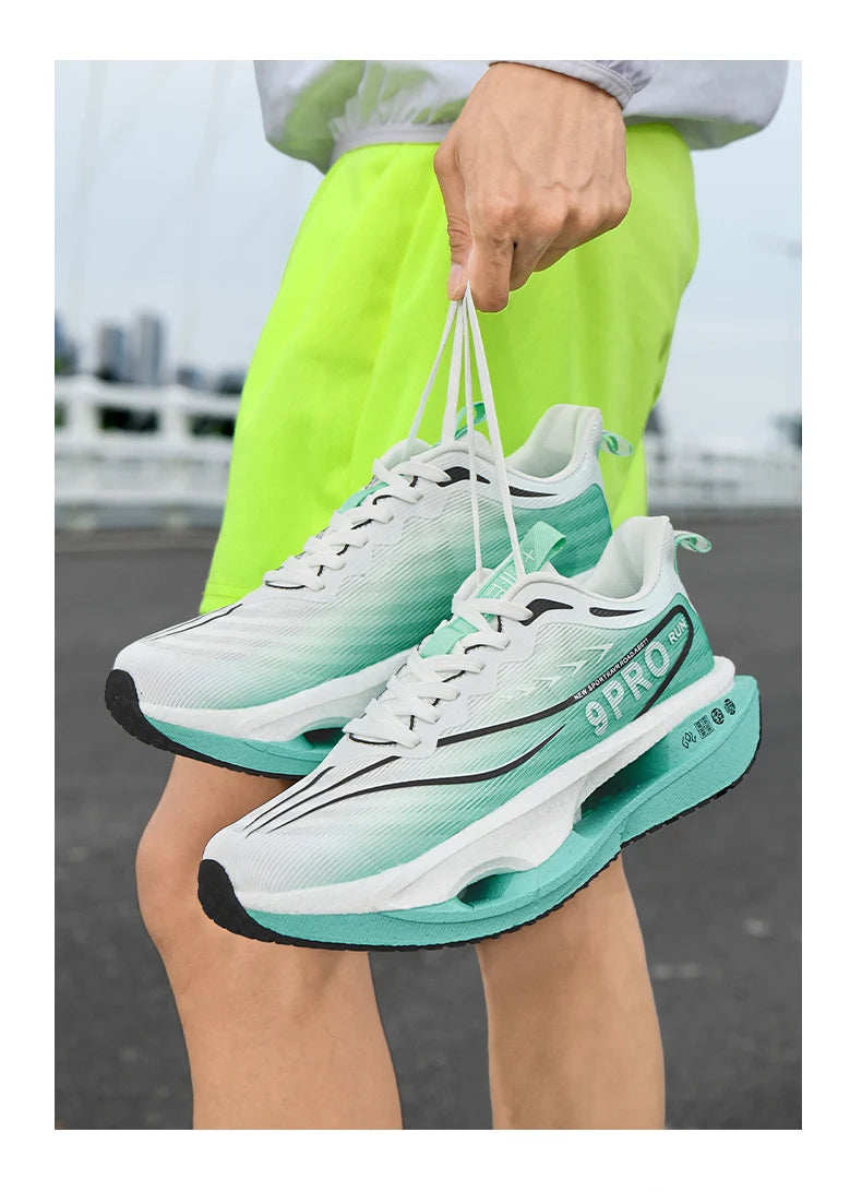 Men Running Shoes Cushion Stable Lightweight Sport Shoes Mesh Breathable/Casual Sneakers Women Non-slip Outdoor Athletic Shoes