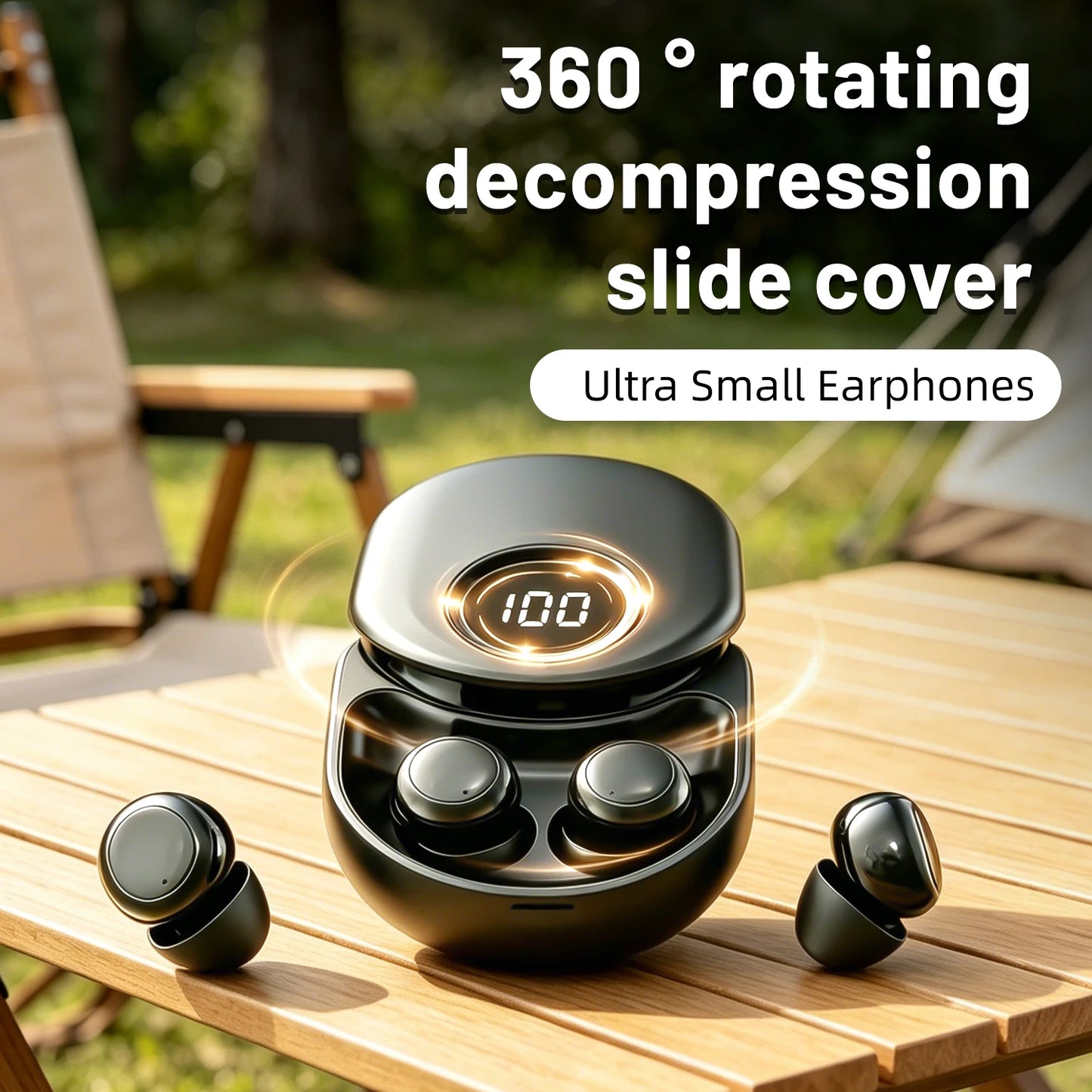 SK55 Bluetooth Wireless Earbuds Sleep Earphones/Bluetooth 6.0, Noise-Canceling Earphones Improves Sleep Quality