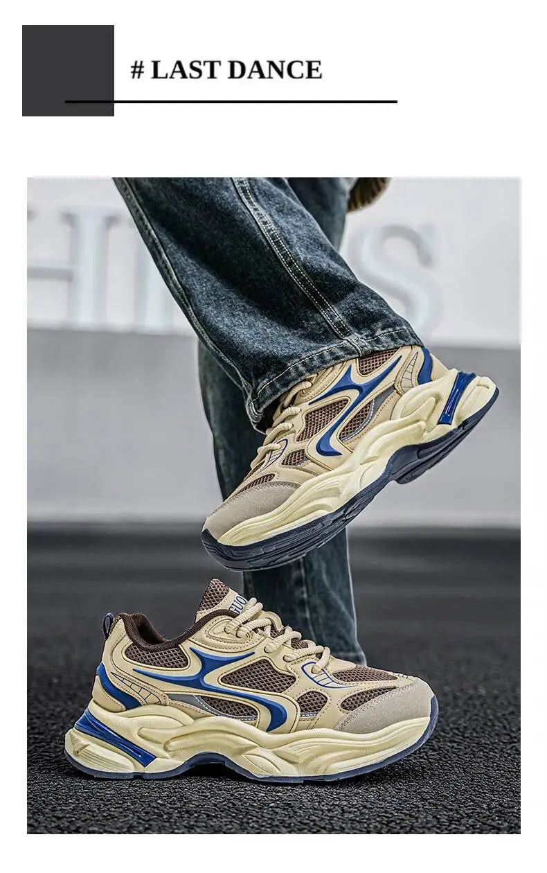 New Style Heightening Casual Thick Bottom Anti-Slip Wear-Resistant/Lightweight Men's Sport Shoes Comfortable Spring