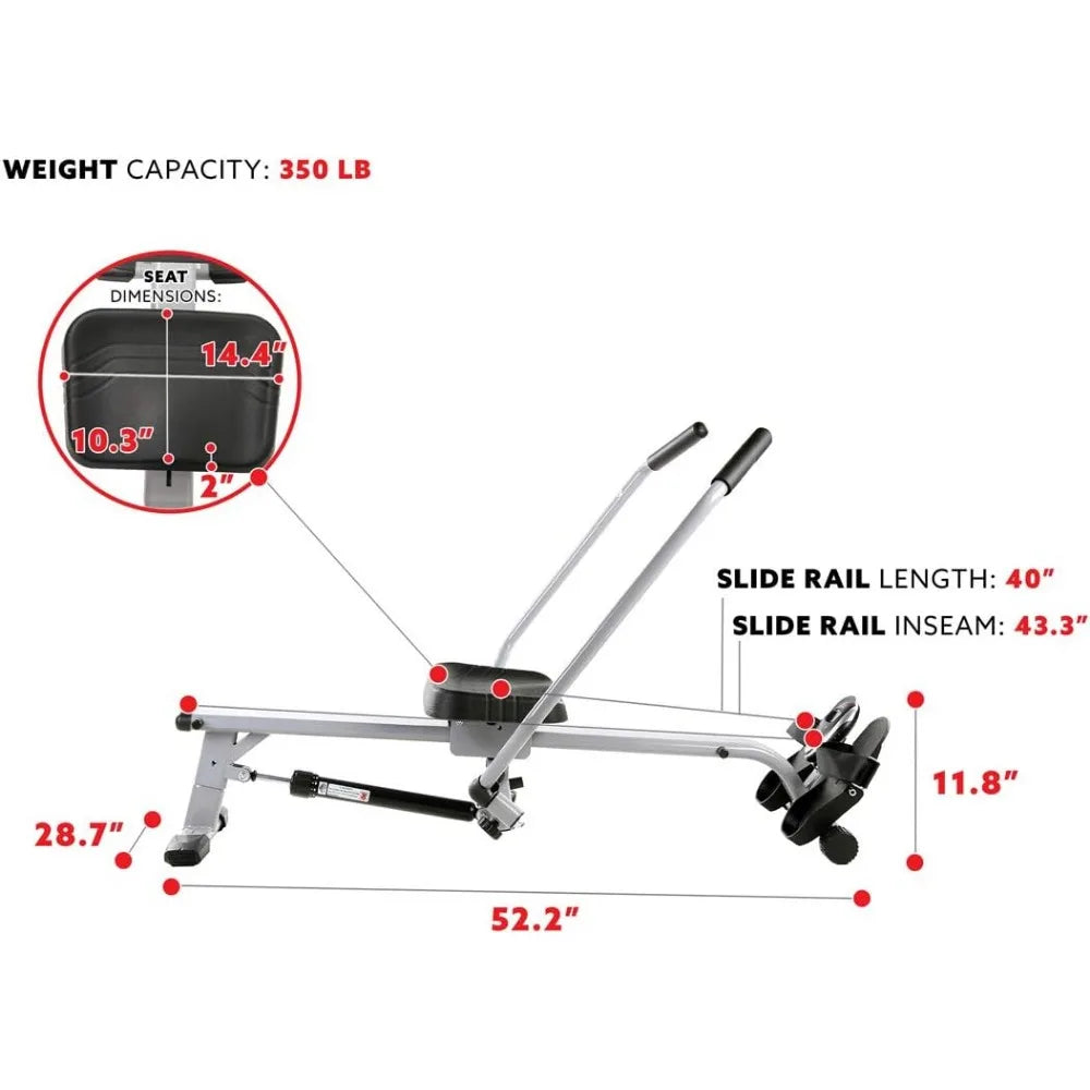 Smart Compact Full Motion Rowing Machine Fitness Rowing Machine/for Exercises At Home Fitness Rower Full-Body Workout