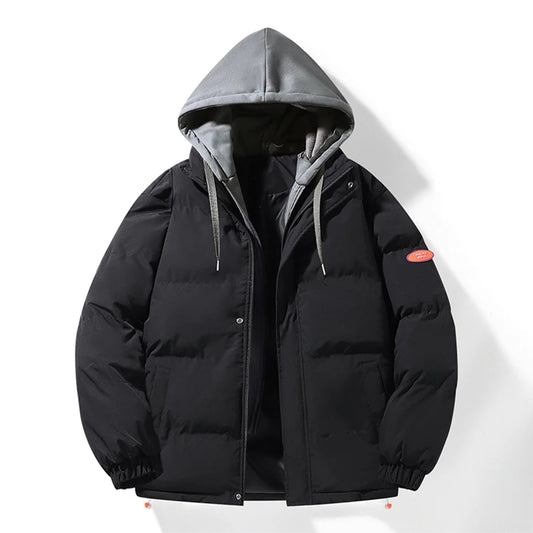 Fashion Men's Hooded Parka Jackets Thick Warm Outdoor Streetwear/Casual Winter Quality Male Puffer Jacket Couple Coats