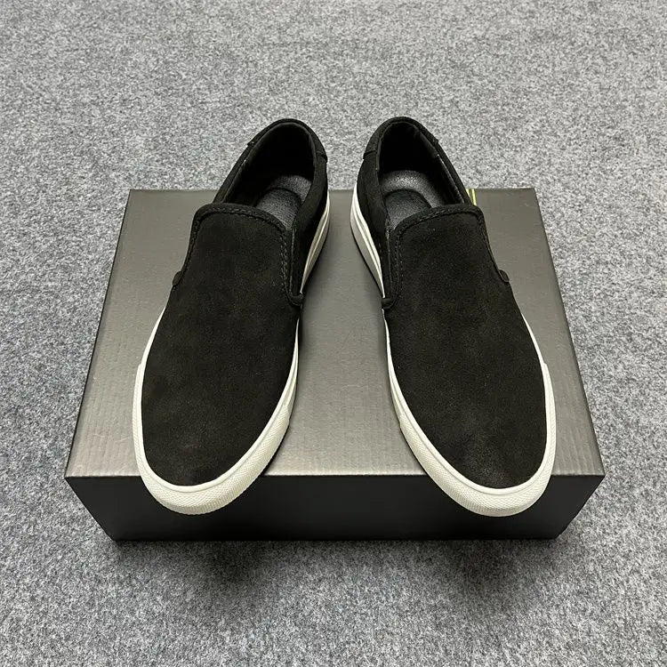 Men's COM Design Commute Casual Shoes Genuine Suede/Slip On Loafers Flat Sole Versatile Everyday Use