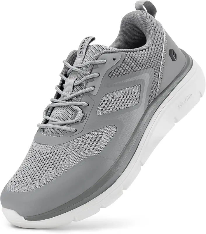 Men's Running Shoes Wide Toe 2E Lightweight Non-Slip Walking/Sport Shoe Cushioning Slip-On Comfortable Breathable Sneakers