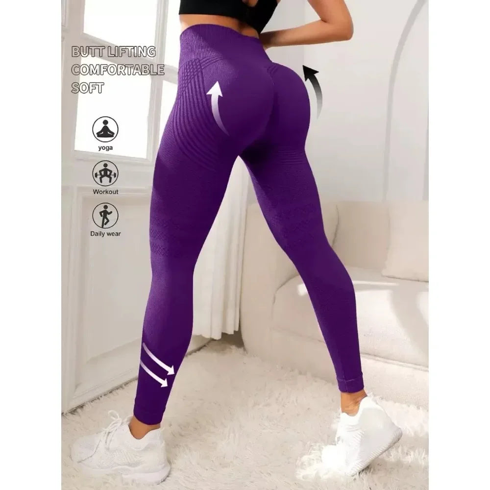 Slimove Cellulite 3D Leggings, High Waisted Butt Lifting Tummy/Training Control Anti Cellulite Legging for Gym Workout