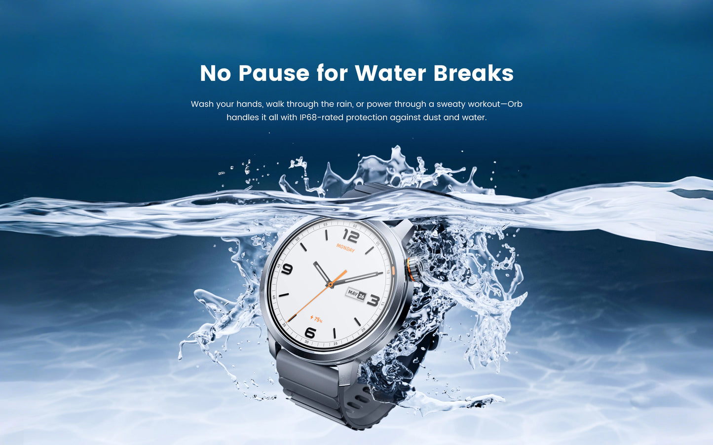 KOSPET ORB Smart Watch For Men Women Lightweight Design Waterproof/Bluetooth Call 8 Apex Motion Sport Modes 180 Training Modes