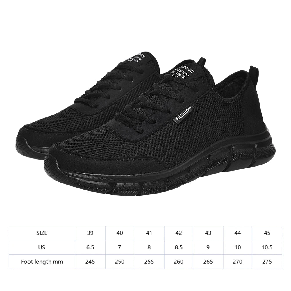 Mens Running Shoes Non-Slip Mesh Walking Sneakers/Breathable Fitness Shoes Comfortable for Outdoor Travel