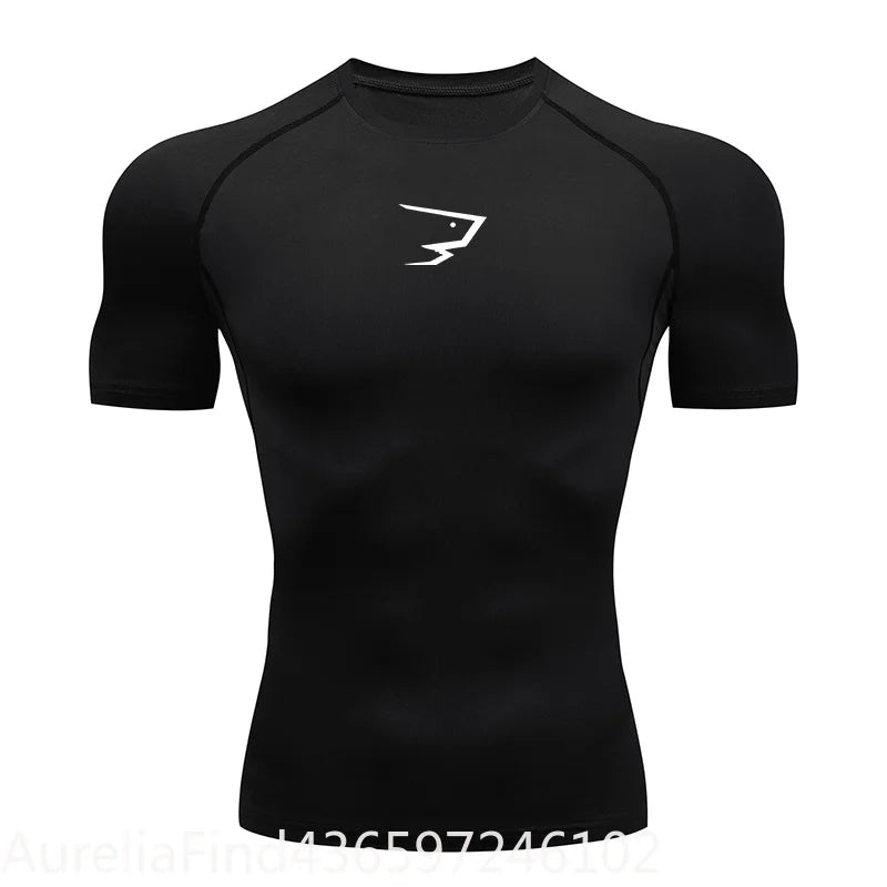 Men Short Sleeve Compression T-Shirt Running Gym/Fitness Sport Tees Male Jogging Athletic Sport Tops