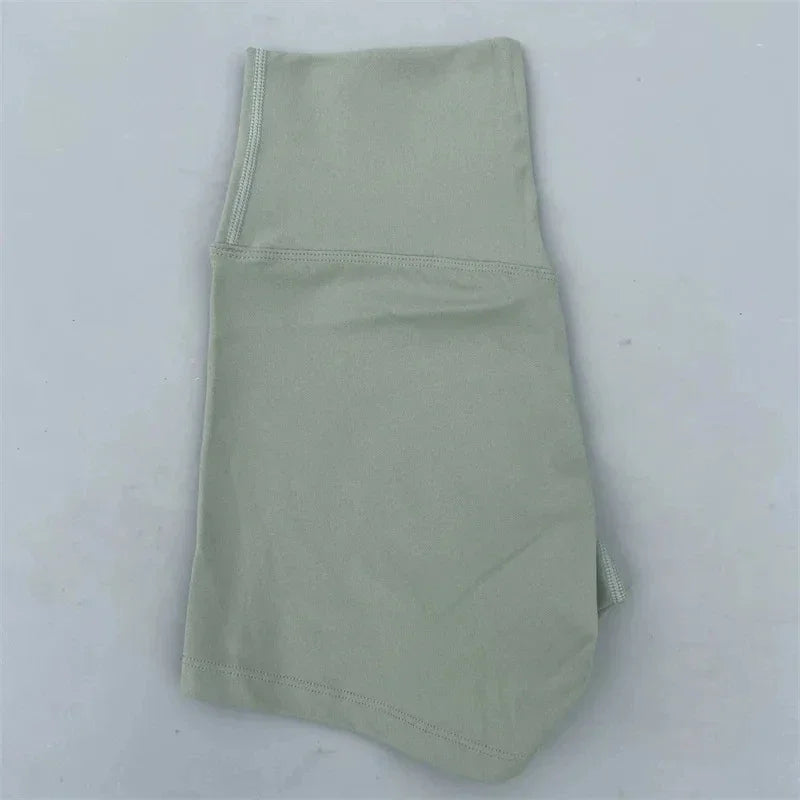 Solid Color Women Fitness Sport Shorts High Waist Athletic Yoga Shorts/Leg Cycling Comprehensive Training Jogging Squat