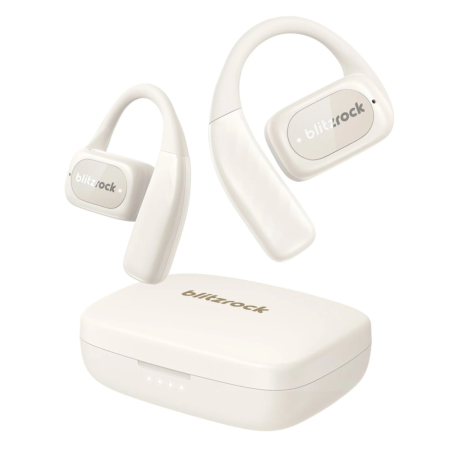 BR-CT3 Open Ear Earbuds Bluetooth V5.4 Earphones Air Conduction Earhook/Enhanced Bass 4 Mics Clear Calls App Control Earphones