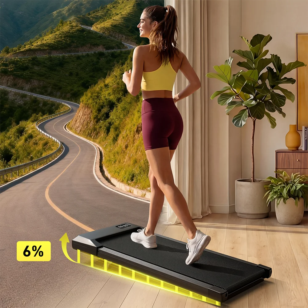2in1 Walking Pad Mini Treadmill Portable for Home&Office/Under Desk LCD Screen Max 300lbs Quiet Treadmills Exercise Machine
