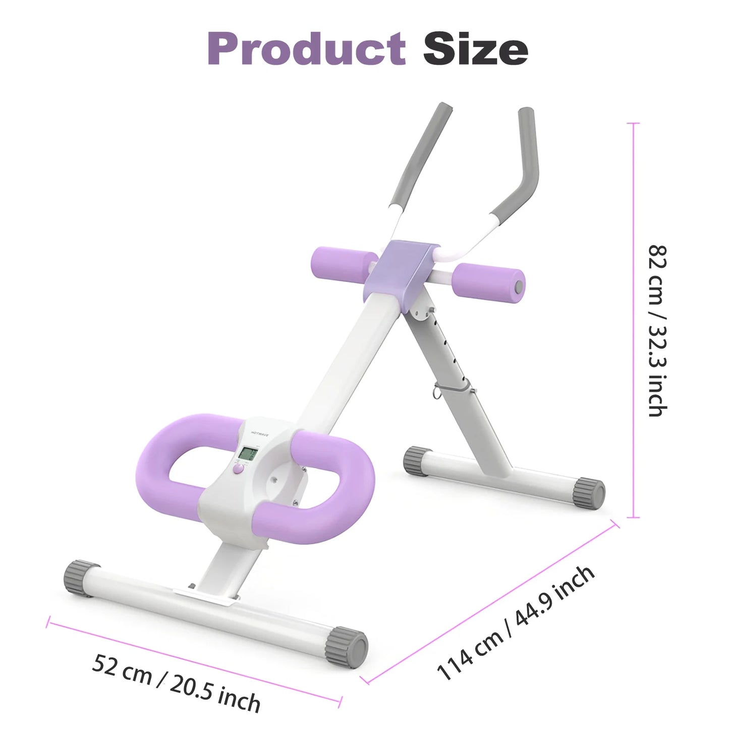 Ab Workout Machine Abdominal Adjustable Folding Crunch/Trainer Core Machine Full Body  Equipment for Home Gym