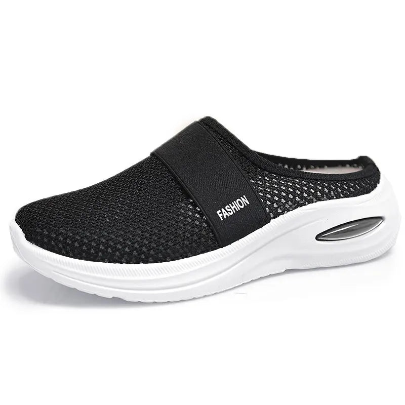 Lightweight Mesh Slide Sneakers for Women/Comfortable Slip-On Casual Walking Footwear
