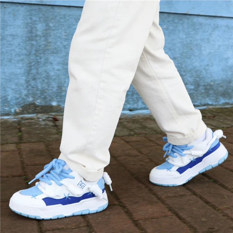 Pink Chunky Heel Platform Women Sneakers Fashion Runway/Sweet Outdoor Casual Trainers Large Size All Match Sport Shoes