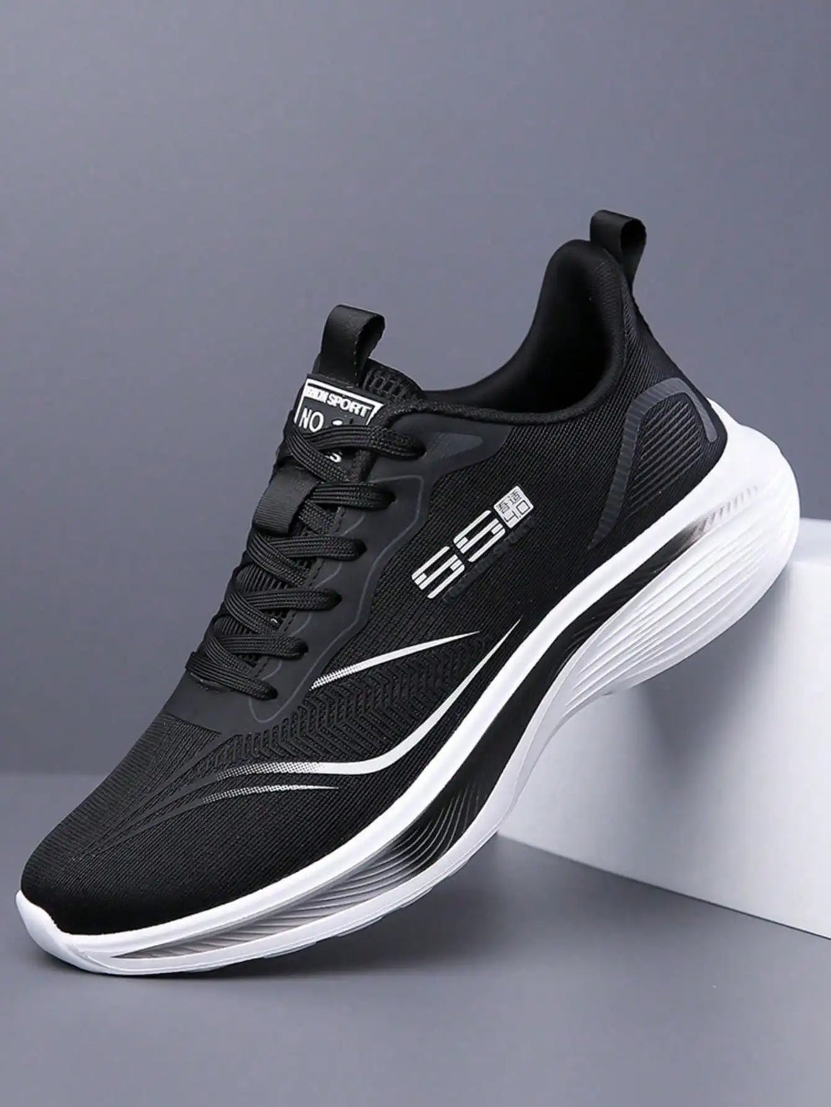 Lightweight Breathable Men's Running Shoes With Shock-Absorbing Sole/Non-Slip Wear-Resistant, Perfect For Daily Workouts