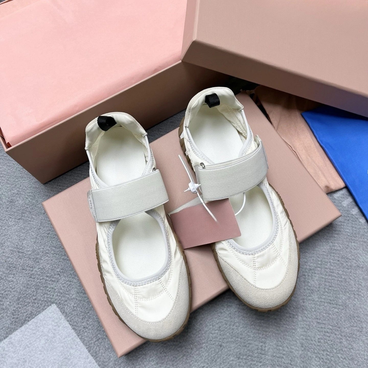 Women's 2026 Canvas One-Band Sneakers Chunky Sole/Velcro Slip-Ons Casual Platform Shoes