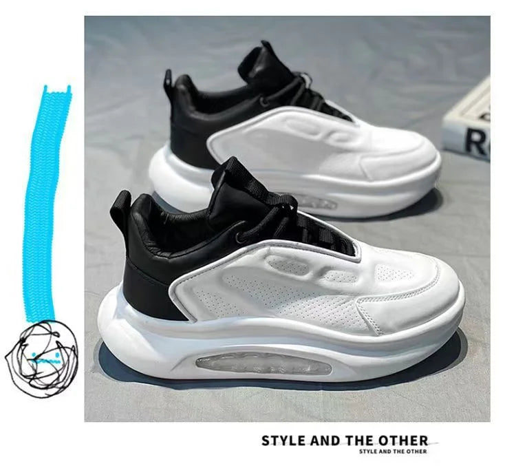 Men's shoes for summer and spring Men's style versatile thick sole/heightening breathable Sports air cushion shock absorbing