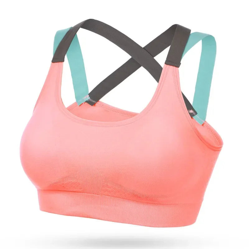 Sports Bra for Women Gym Seamless High Impact Sports Bra Yoga/Fitness Top Female Underwear Push-up bra Sportswear bralette