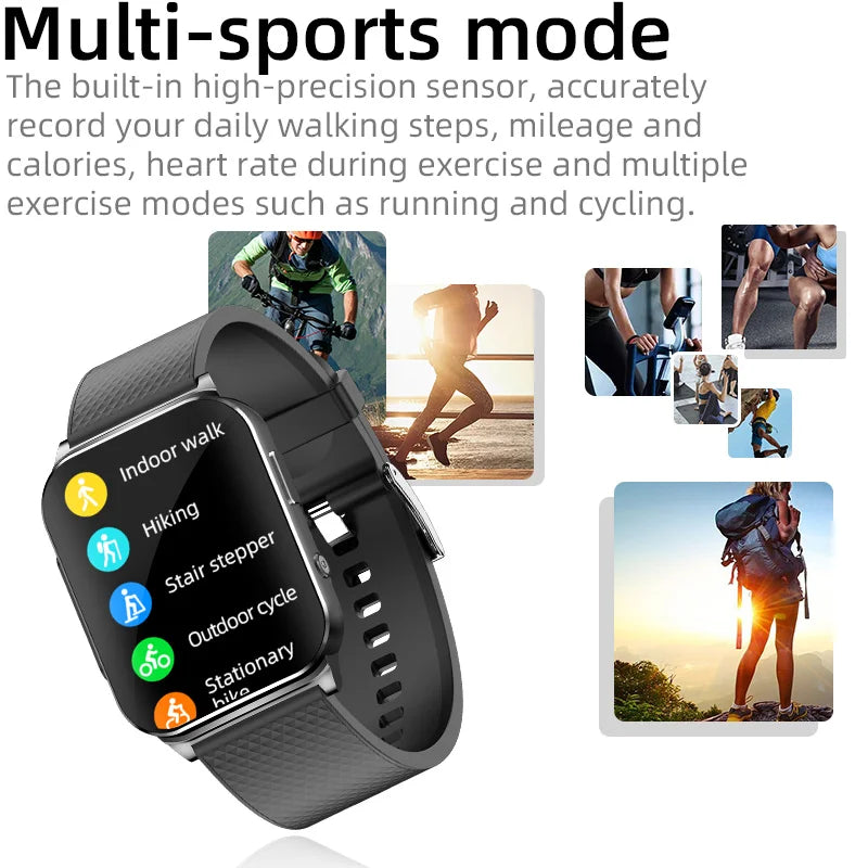 New ECG+HRV Smart Watch Men Women Heart Rate Blood Pressure/Body Temperature Sleep Monitor Fitness Pedometer Sports Watch