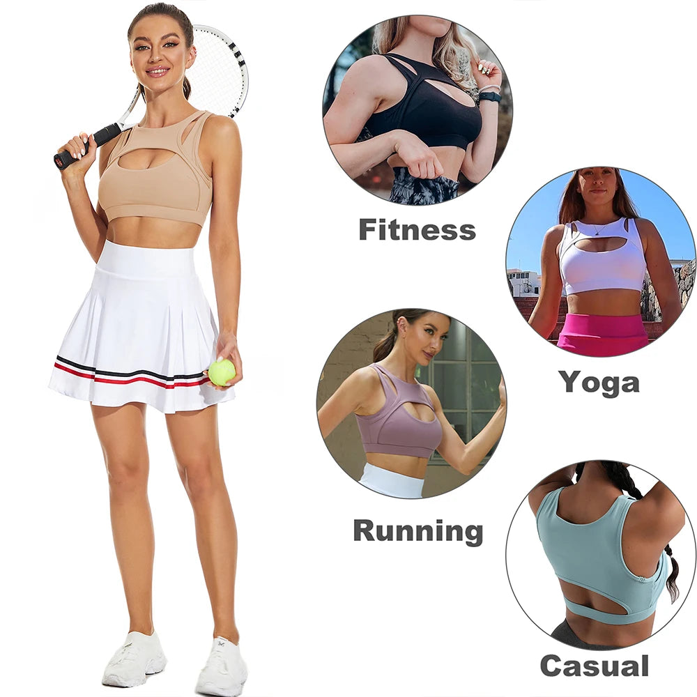 Solid Color Fitness Women Sport Bra Gym Yoga Bra Athletic Tight/Top Workout Train With Removable Cups High Quality