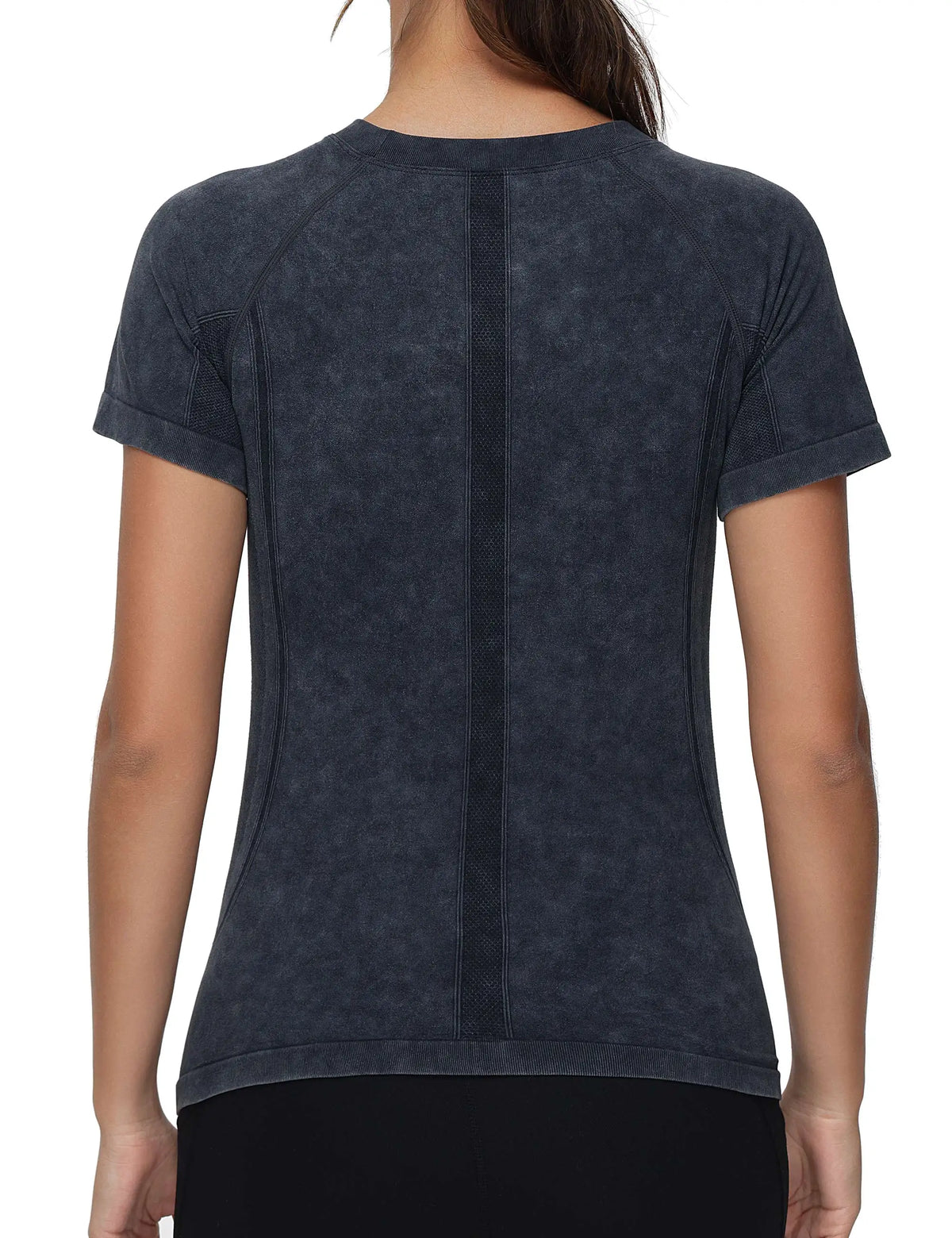 THE GYM PEOPLE Women's Seamless Workout T-Shirts/Short Sleeve Slim Fit Shirts Breathable Running Tee Tops