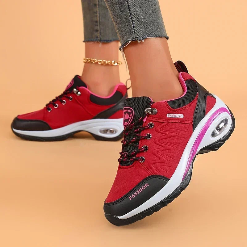 Women's Hiking Shoes Fashionable Luxurious Wedge Running Shoes/Shock-absorbing Breathable Comfortable Outdoor Camping Sneakers