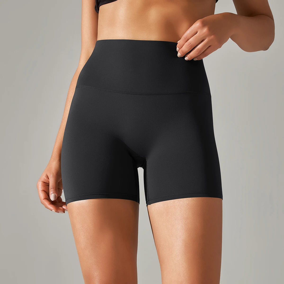 Women High Waist Breathable Yoga Fitness Shorts Stretch Sports Leggings/Running Cycling Summer Daily Workout Gym Athletic Shorts