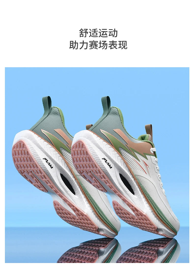 Men Sports Running Shoes Marathon Air Cushion Breathable Lightweight/Comfortable Women Outdoor Athletic Sneakers Jogging Shoes