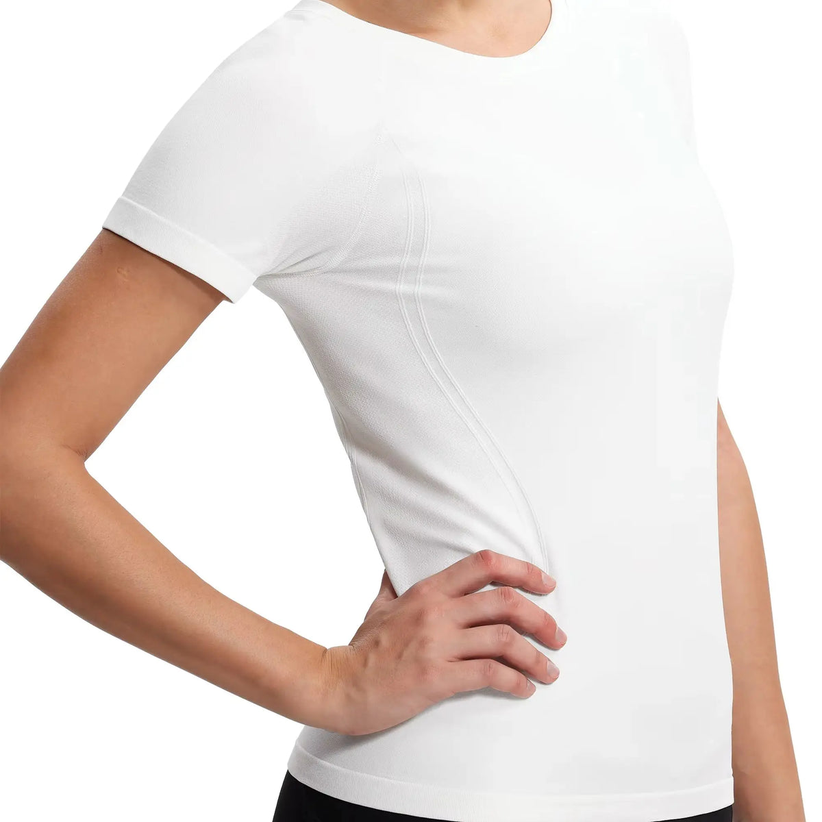 THE GYM PEOPLE Women's Seamless Workout T-Shirts/Short Sleeve Slim Fit Shirts Breathable Running Tee Tops